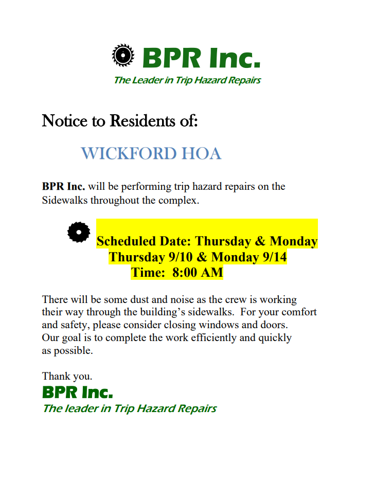 bpr notice